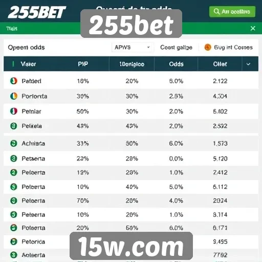 Comparativo de odds em apostas esportivas no 255bet